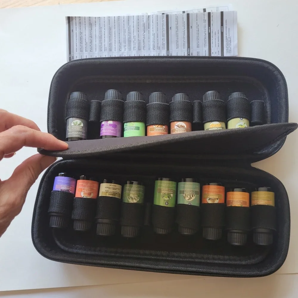 Lagunamoon Essential Oils 16 Lot Therapeutic Grade 10ml Case‎